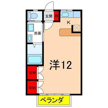 ハイツ東の物件間取画像